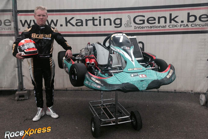 Lorenzo van Riet test Formula K KZ 125cc schakelkart
